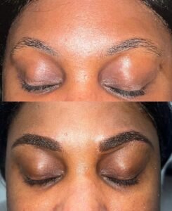 Professional microblading treatment for natural-looking eyebrows in Newcastle upon Tyne